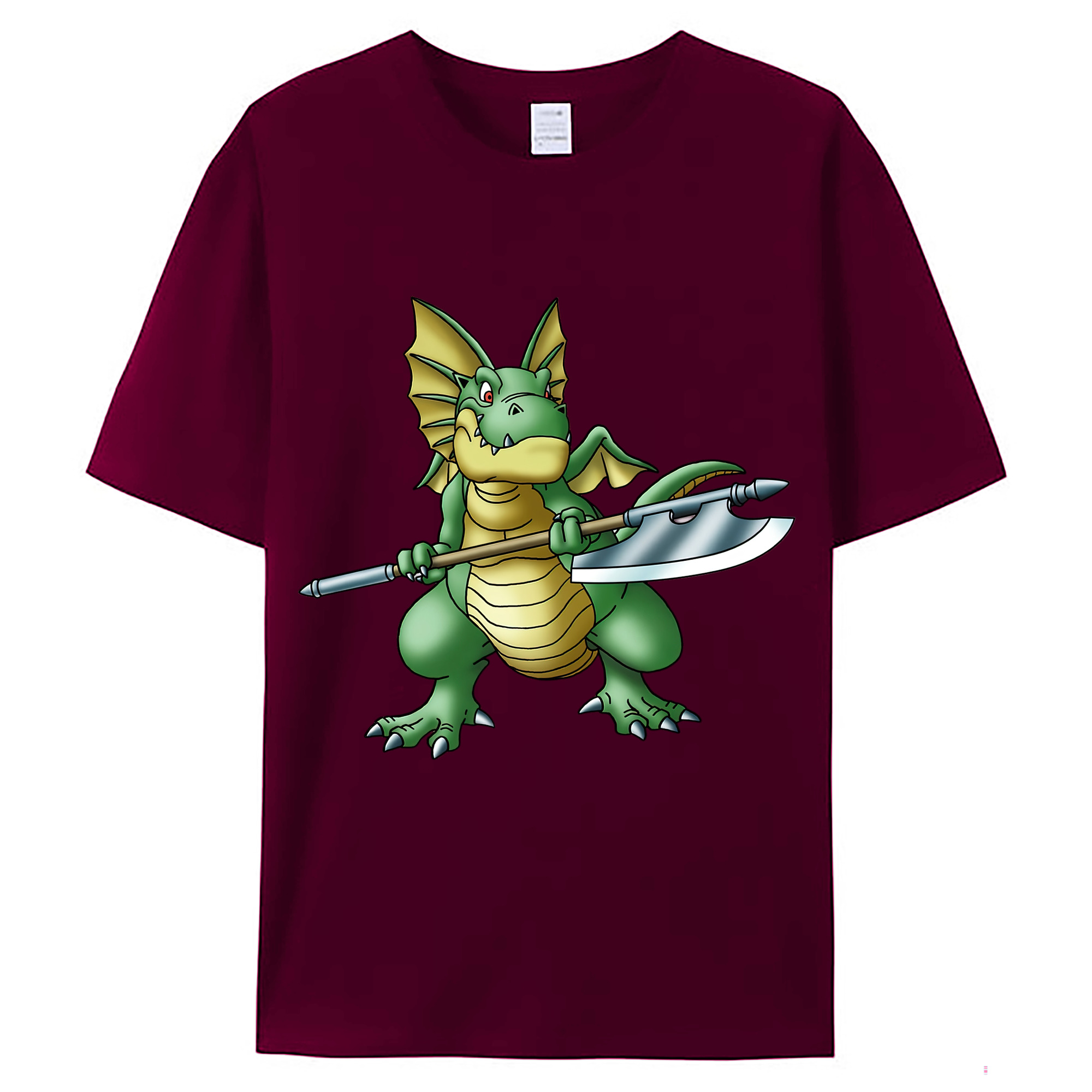 （画像用） ドラゴンクエスト Doragon Kuesuto Dragon Quest レディースカジュアルプリントTシャツ（綿100％）